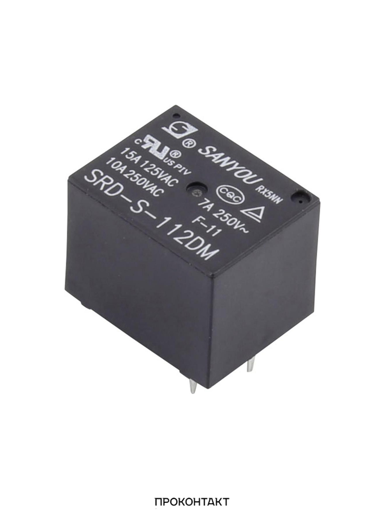 Реле SRD S 112DM 12V 10A 4PIN купить в магазине радиотехники Проконтакт