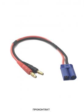 Купить Переходник для RC моделей штекер EC5 -> 2 штекера банан 25см 14AWG в Челябинске