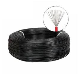 Провод UL1007 18AWG (0.75мм², луженая медь) черный (на отрез, цена за 1 метр)