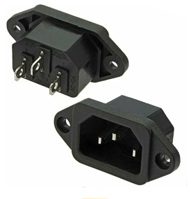 Купить Сетевой разъем AC-016 AC-04 черный медные ножки в Челябинске