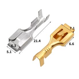 Купить Клемма 6.3мм мама 0.4мм DJ621-B6.3 латунь в Челябинске