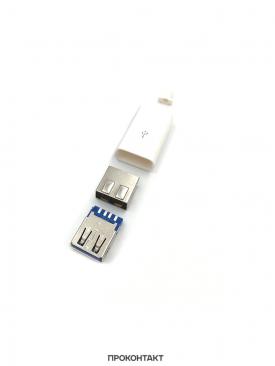 Купить Гнездо USB3.0 в белом корпусе в Челябинске