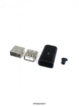 Купить Гнездо USB2.0 в черном корпусе в Челябинске