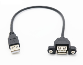 Купить Кабель USB-A 2.0 (штекер-гнездо) (0.3 метра) на корпус в Челябинске