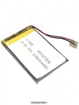 Купить Аккумулятор литий-полимерный 5.0*37*59 503759 (3.7В, 1200mah) в Челябинске