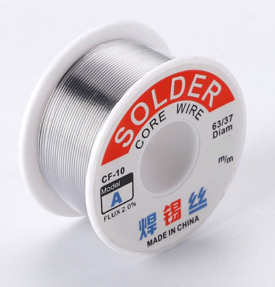 Купить Припой SOLDER A 0.8мм Sn63/Pb37 с флюсом CF-10  100гр (брутто) в Челябинске