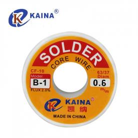 Купить Припой KAINA B 0.6мм Sn63/Pb37 с флюсом CF-10  80гр в Челябинске