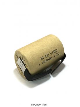 Купить Аккумулятор Ni-Cd 4/5SC 1500mAh 1.2V картонная оболочка (факт.1300mah) с лепестками в Челябинске