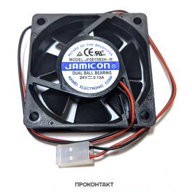 Купить Вентилятор  60x60x15 6015 24VDC JF0615B2H-001C217R двойной подшипник Jamicon в Челябинске