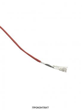 Купить Провод 20AWG луженая медь 1*0.5мм2 красный (термостойкий силикон 100 жил) (на отрез, цена за 1 метр) в Челябинске