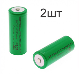 Купить 2 штуки Аккумулятор LifePO4 26650 Орбита 6000mah 3.2V с наконечником в Челябинске