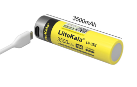 Купить Аккумулятор литий-ионный 18650 Liitokala 3500mah 10A Lii-35S с Type-c в Челябинске