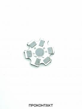 Купить Радиатор для светодиодов 1X1W 1 COLOR D20 белый в Челябинске