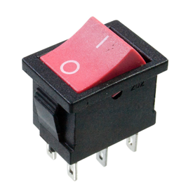 Купить Переключатель KCD4-202 ON-ON 15A 250V (6 контактов) красный в Челябинске