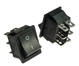 Купить Переключатель KCD4-202 ON-ON 30A 250V (6 контактов) черный в Челябинске