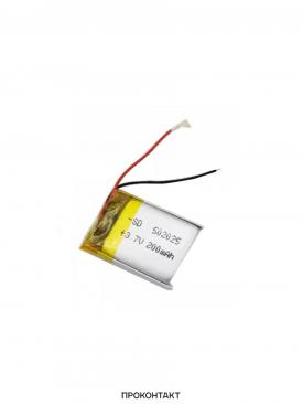 Купить Аккумулятор литий-полимерный 5.0*20*25 502025 (3.7В, 200mah) в Челябинске