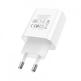 Купить Зарядное устройство PD20W BOROFONE BA57A 3A быстрая зарядка QC3.0 Белый в Челябинске