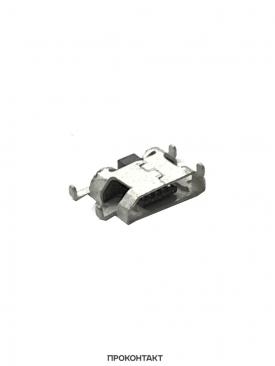 Купить Гнездо micro-USB 5конт smd (среднее широкое крепление, 4 крепежа в плату ) для SONY в Челябинске