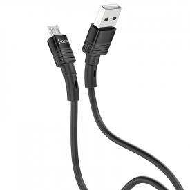 Купить Кабель USB - microUSB HOCO U82 2.4А (1.2 метра) Черный в Челябинске