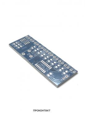 Купить PCB плата для сборки радиоконструктруктора Бегущий огонь на NE555 + CD4017 в Челябинске