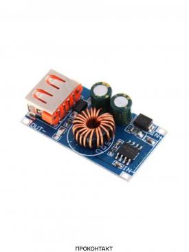 Купить Понижающий DC-DC модуль  3А USB 1 выход (вход 6-32V)  QC3.0 в Челябинске