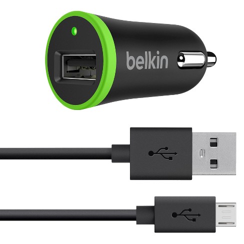 Купить Автомобильное ЗУ на 1 гнездо USB Belkin BZ-2102 + кабель microUSB (факт. 2100mA) в Челябинске