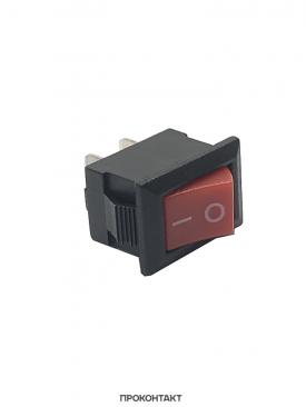Купить Переключатель KCD5-101 KCD11 on-off 3A 250V (2 контакта) красный медные ножки в Челябинске
