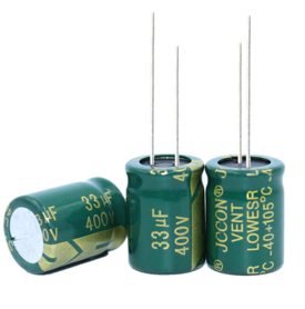 Купить Конденсатор электролитический     33UF 400V 105*C 16*20 JCCON в Челябинске