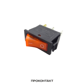 Купить Переключатель KCD3-101N ON-OFF 15A 250V (3 контакта) желтый в Челябинске