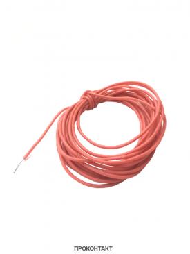 Купить Провод 24AWG луженая медь 1*0.205мм2 красный (термостойкий силикон 40 жил)(отрезок 3 метра) в Челябинске