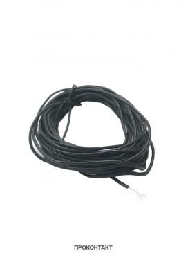 Купить Кабель 26AWG луженая медь 1*0.1мм2 черный (термостойкий силикон 30 жил) (отрезок 5 метров) в Челябинске