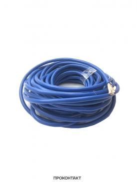 Купить Кабель микрофонный LCM-10 2*0.25, 1экран, D6.5мм, синий (отрезок 10 метров) в Челябинске