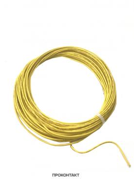 Купить Провод UL1007 НПнг(C)-HF 24AWG (0.2мм², медь) желтый (отрезок 10 метров) в Челябинске