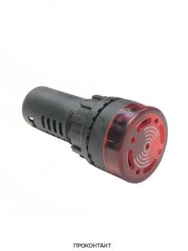 Купить Индикатор светозвуковой AD16-22SM Ø22 110V красный LED в Челябинске