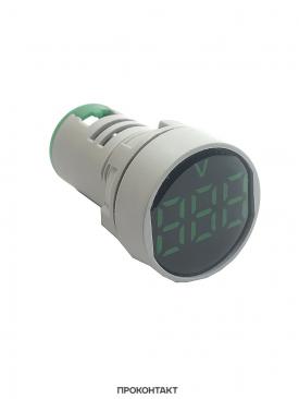 Купить Вольтметр цифровой DMS-103 22мм 20-500VAC зеленый в Челябинске