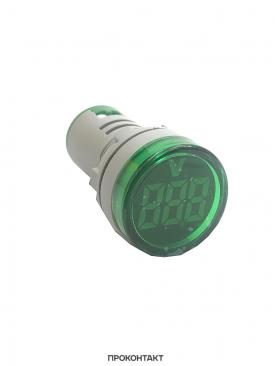 Купить Вольтметр цифровой DMS-133 22мм 20-500VAC зеленый в Челябинске