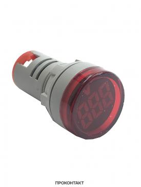 Купить Вольтметр цифровой DMS-135 22мм 20-500VAC красный в Челябинске