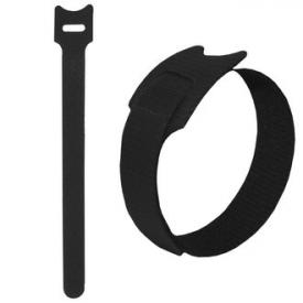 Купить Хомут–липучка многоразовый 210х16 мм, черный (упак. 50 шт.) в Челябинске