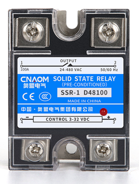 Купить Твердотельное реле CNAOM SSR-100DA D48100 (управление 3-32VDC, контроль 24-480VAC) в Челябинске