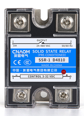 Купить Твердотельное реле CNAOM SSR-10DA D4810 (управление 3-32VDC, контроль 24-480VAC) в Челябинске