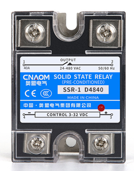 Купить Твердотельное реле CNAOM SSR-40DA D4840 (управление 3-32VDC, контроль 24-480VAC) в Челябинске