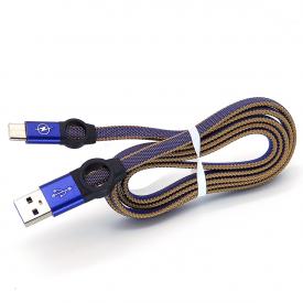 Купить Кабель USB - microUSB OT-SMM44 2.4А (1 метр) Синий в Челябинске