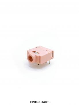 Купить Гнездо на плату 3.5мм stereo 3F07 CKX3-3.5-01 розовый в Челябинске