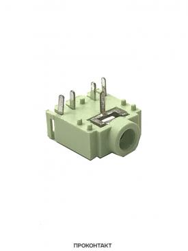 Купить Гнездо на плату 3.5мм stereo 3F07 CKX3-3.5-01 зеленый в Челябинске