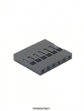 Купить Разъем Dupont 6pin 2.54мм BLS-6 (без контакта, только корпус) в Челябинске