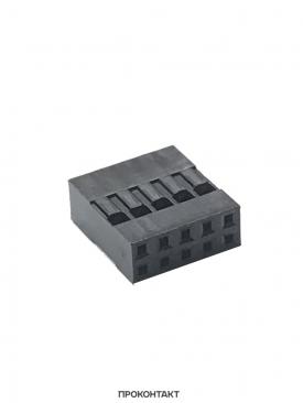 Купить Разъем Dupont 2x5pin 2.54мм BLD-10 (без контакта, только корпус) в Челябинске