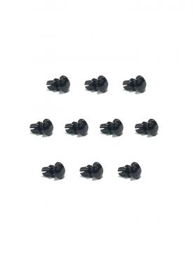 Купить Пистон монтажный R5055 черный (10 штук) в Челябинске