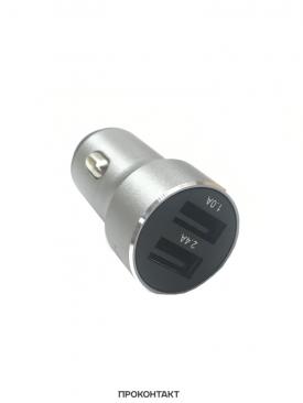 Купить Зарядное устройство в гнездо прикуривателя 2*USB SENDEM D7 3.4A серый в Челябинске