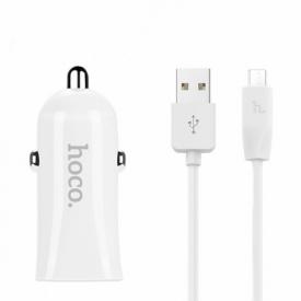 Купить Автомобильное ЗУ на 2*USB HOCO Z12 + шнур MicroUSB (факт. 2400мА) в Челябинске
