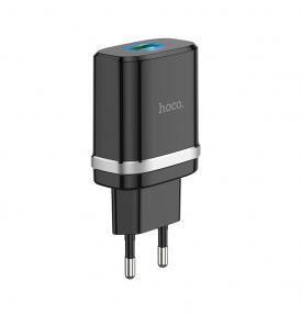 Купить Зарядное устройство 1*USB HOCO CS12A 3A быстрая зарядка QC3.0 Черный в Челябинске
